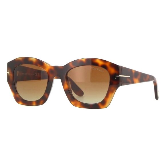 A0984Z New TOM FORD Guilliana Havana Cat Eye FT1083/S 53F Sunglasses Women - Picture 1 of 4